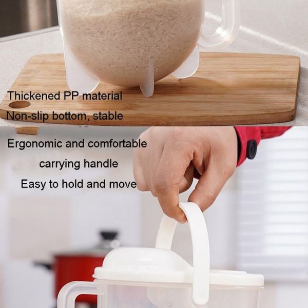 Home Kitchen Rice Washing Sieve Rice Washer Convection Plastic Rice Panner (Color Box) - Image 4