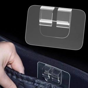 20pcs Car Floor Mats Trunk Mat Buckles Double-sided Adhesive Fixing Stickers (Transparent)