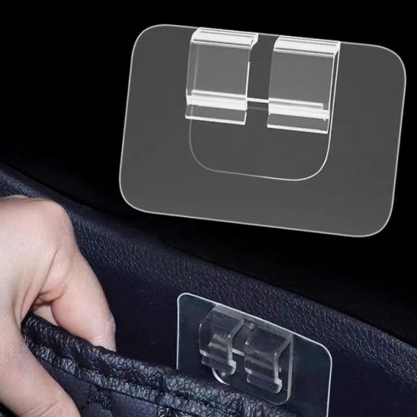 20pcs Car Floor Mats Trunk Mat Buckles Double-sided Adhesive Fixing Stickers (Transparent)