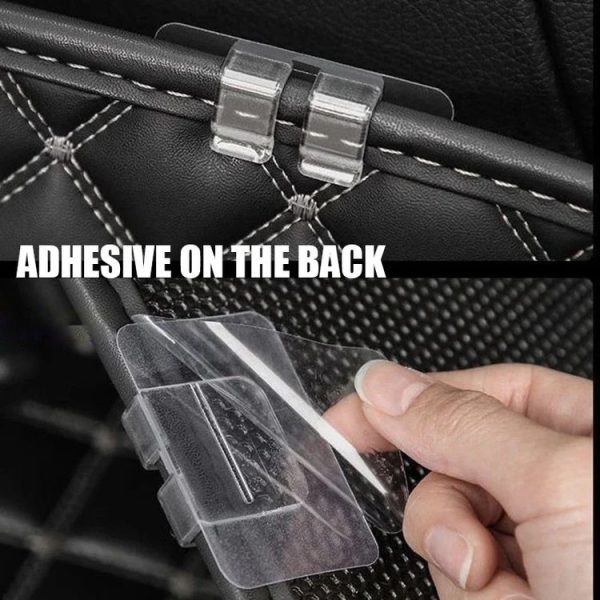 20pcs Car Floor Mats Trunk Mat Buckles Double-sided Adhesive Fixing Stickers (Transparent) - Image 3