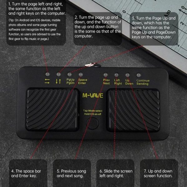 M-VAVE CUBE TURNER PRO Electric Guitar Effect Loop Bluetooth Spectrometer Controller - Image 12