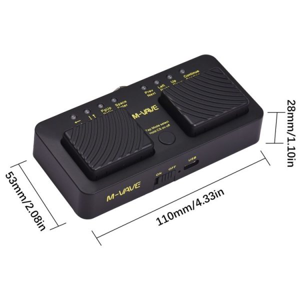 M-VAVE CUBE TURNER PRO Electric Guitar Effect Loop Bluetooth Spectrometer Controller - Image 2