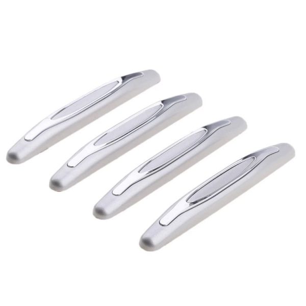 4pcs / set Car Door Anti-collision Strips Rearview Mirror Anti-scratch Stickers (Grey) - Image 2