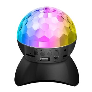Home LED Magic Ball Lights Bounce Ambient Lamps Room Sound Lights Balls, Color: Charging Model Black (RGB Colorful 5W)