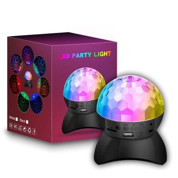 Home LED Magic Ball Lights Bounce Ambient Lamps Room Sound Lights Balls, Color: Charging Model Black (RGB Colorful 5W) - Image 13