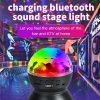 Home LED Magic Ball Lights Bounce Ambient Lamps Room Sound Lights Balls, Color: Charging Model Black (RGB Colorful 5W) - Image 4