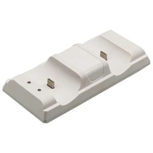 PS5 Controller Dock Charger Gamepad Dual Port Quick Charger (White)
