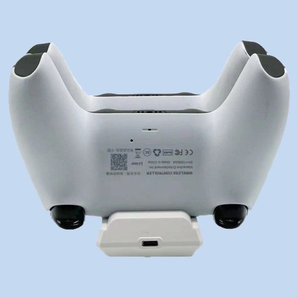 PS5 Controller Dock Charger Gamepad Dual Port Quick Charger (White) - Image 5