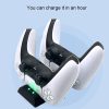 PS5 Controller Dock Charger Gamepad Dual Port Quick Charger (White) - Image 6