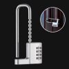 Shoe Cabinet Office File Cabinet Adjustable Lock Length Pull Hand Lock Password Cabinet Door Lock (Silver)