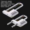 Shoe Cabinet Office File Cabinet Adjustable Lock Length Pull Hand Lock Password Cabinet Door Lock (Silver) - Image 5