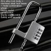 Shoe Cabinet Office File Cabinet Adjustable Lock Length Pull Hand Lock Password Cabinet Door Lock (Silver) - Image 6