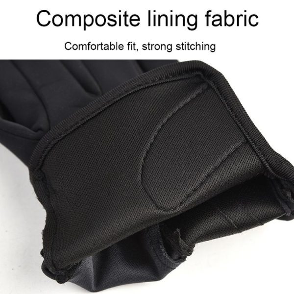 Fishing Fingerless Non-Slip Gloves Waterproof Wear-Resistant Lure Fishing Equipment (Black) - Image 6