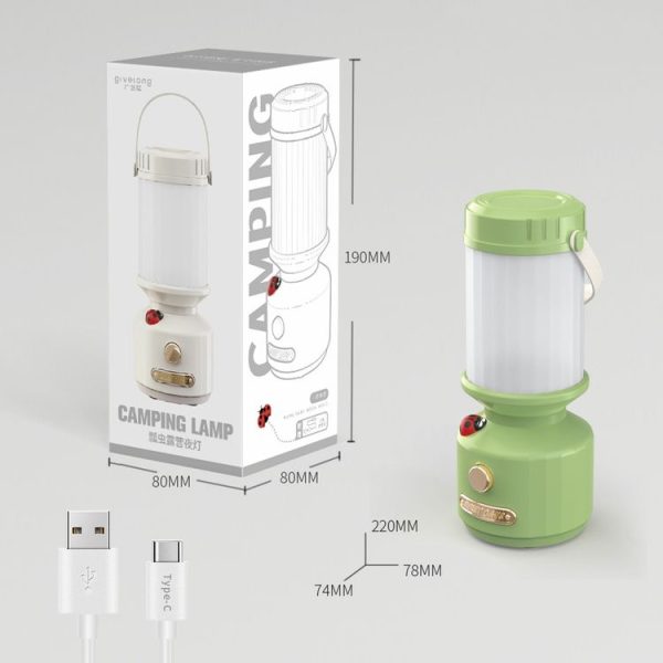 Tripolar Dimmable LED Bedside Night Light Camping Decorative Ambient Light (White) - Image 12