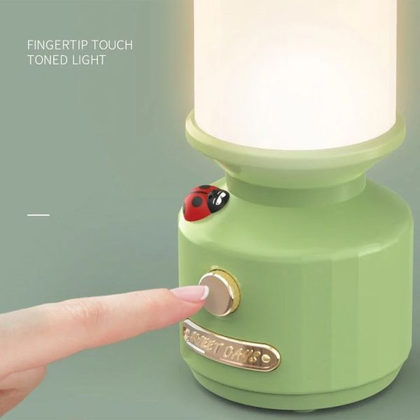 Tripolar Dimmable LED Bedside Night Light Camping Decorative Ambient Light (White) - Image 5