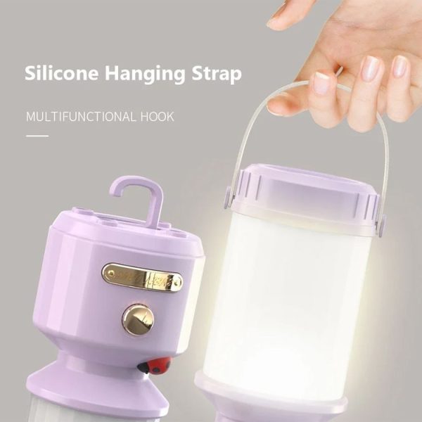 Tripolar Dimmable LED Bedside Night Light Camping Decorative Ambient Light (White) - Image 8