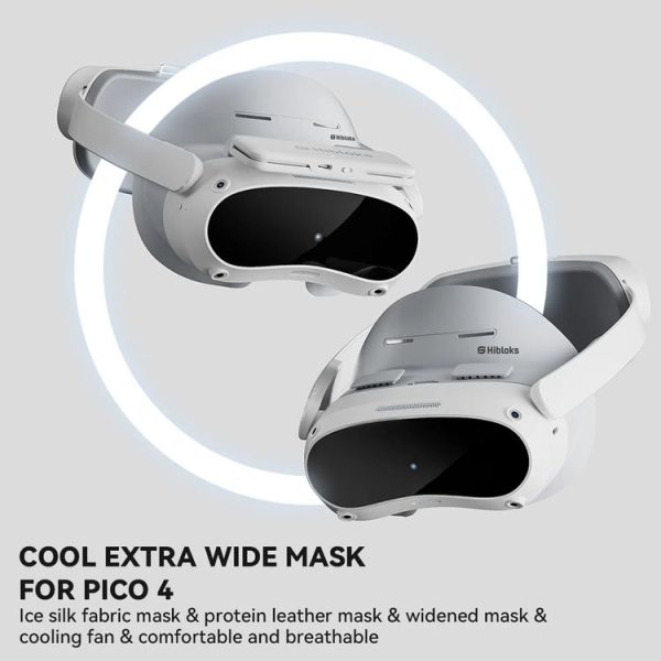 PICO 4 Hibloks VR Glasses Face Cushion Widened Breathable Protector Pad, Spec: 1pc PU Cotton - Image 4