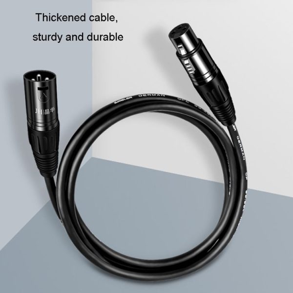 JINGHUA Microphone Cable XLR Male To Female Balanced Cable Mixing Console Amplifier Audio Cable, Length: 1.5M - Image 4