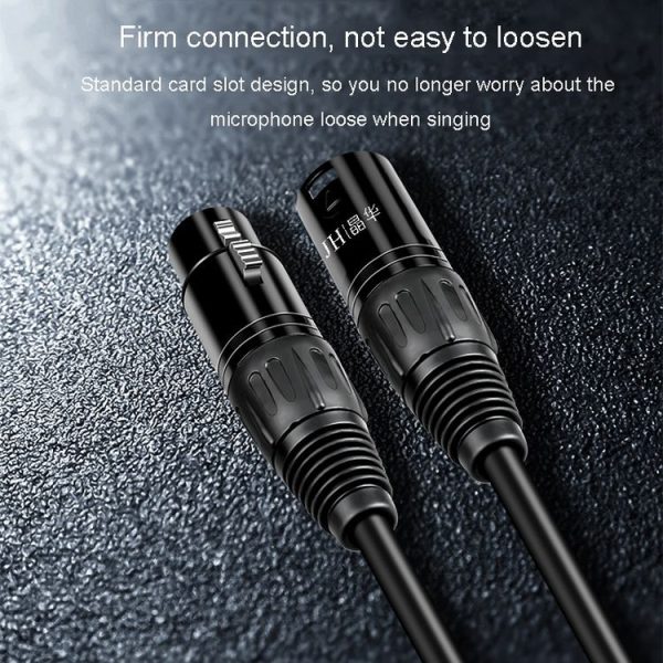 JINGHUA Microphone Cable XLR Male To Female Balanced Cable Mixing Console Amplifier Audio Cable, Length: 1.5M - Image 6