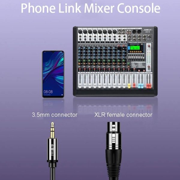 JINGHUA 3.5mm Male To XLR Female Microphone Cable Computer Mixer Audio Cable, Length: 1.5m - Image 7