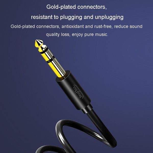 JINGHUA 3.5mm To 6.5mm Audio Cable Amplifier Guitar 6.35mm Cable, Length: 0.5m - Image 5