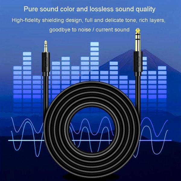 JINGHUA 3.5mm To 6.5mm Audio Cable Amplifier Guitar 6.35mm Cable, Length: 0.5m - Image 7