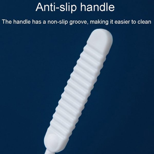 10pcs / Pack Multifunctional Shower Hole Cleaning Brush Anti-Blocking Bath Faucet Washing Tool (White) - Image 7
