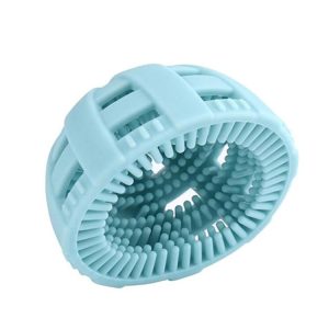 Silicone Egg Brush Cleaner Vegetable Scrubber (Blue)