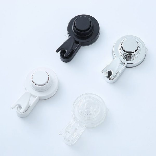 Wall Strong Suction Cup Hook Punch Free Rotating Multi-Purpose Hooks (Black) - Image 3