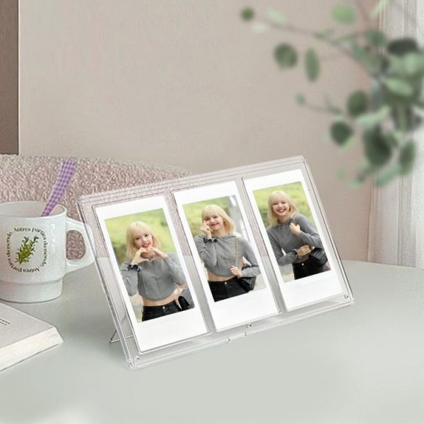 Polaroid Mini Vertical Three-square PC Transparent Photo Frame (3 inch)