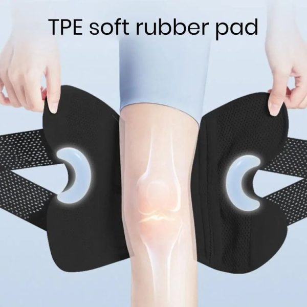 Sixth Generation Breathable Sports Knee Pad Adjustable Outdoor Running Hiking Patella Strap, Size: M (White) - Image 3