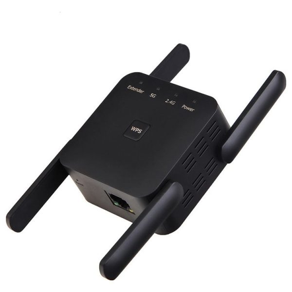 1200Mbps 2.4G / 5G WiFi Extender Booster Repeater Supports Ethernet Port White EU Plug - Image 3