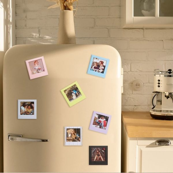 Polaroid Square Photo Frame Magnetic Building Blocks Assembled Refrigerator Magnet (Random Color Delivery)