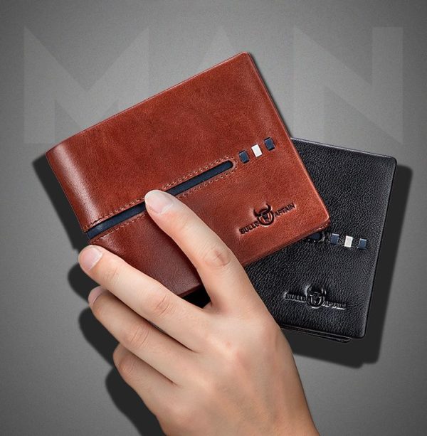 BULL CAPTAIN 0200 Large-capacity First-layer Cowhide Multi-card Slot Wallet RFID Anti-theft Card Holder (Blue) - Image 11
