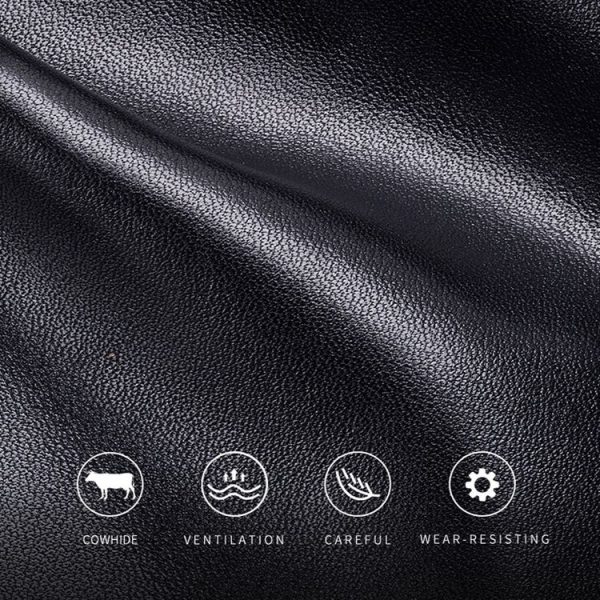 BULL CAPTAIN 0200 Large-capacity First-layer Cowhide Multi-card Slot Wallet RFID Anti-theft Card Holder (Blue) - Image 7