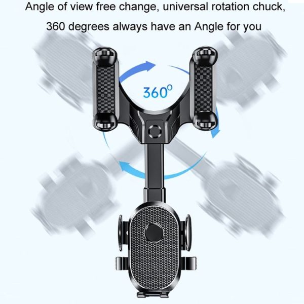Car Rearview Mirror Mobile Phone Holder Multifunctional AR Navigation Support Bracket (Extending Rod) - Image 4