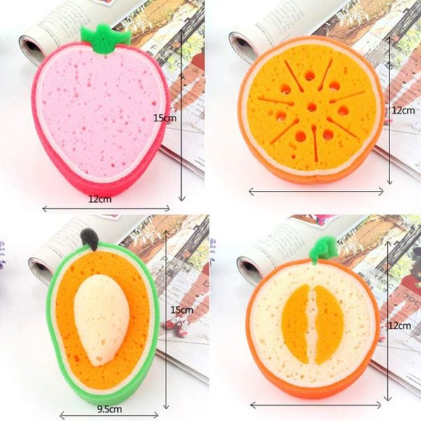 Fruit Model Thickened Sponge Dishcloth Rag Dish Towel, Style: strawberry - Image 3