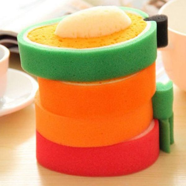 Fruit Model Thickened Sponge Dishcloth Rag Dish Towel, Style: strawberry - Image 4
