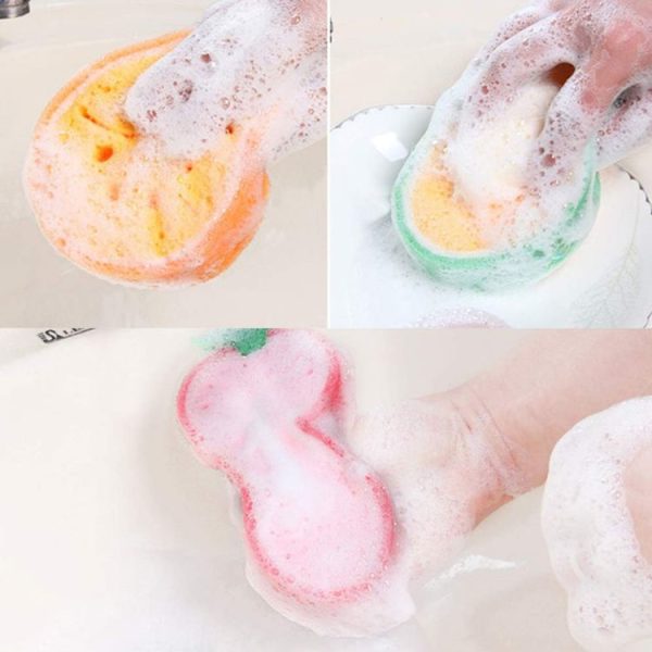 Fruit Model Thickened Sponge Dishcloth Rag Dish Towel, Style: strawberry - Image 6