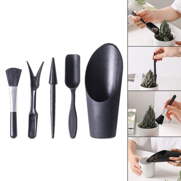 5pcs / Set Succulent Plant Gardening Tools Set Indoor Growing Removal Pots Horticultural Kits - Image 2
