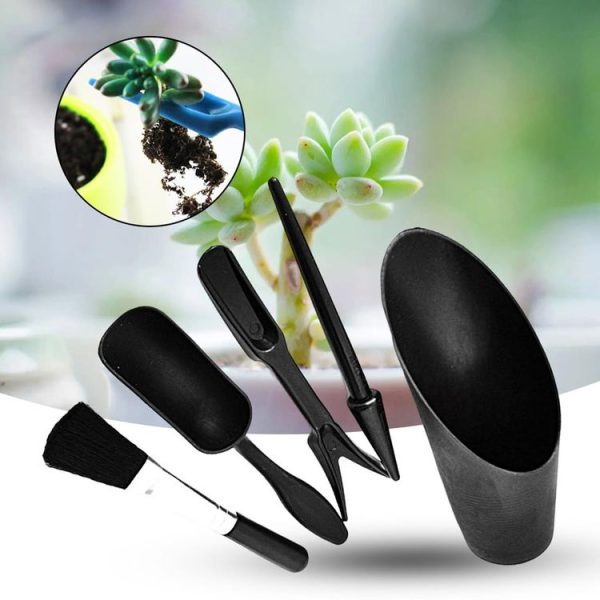 5pcs / Set Succulent Plant Gardening Tools Set Indoor Growing Removal Pots Horticultural Kits - Image 3