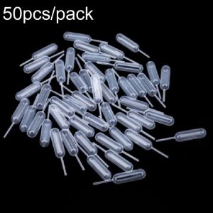 50pcs / Pack 4ml Jam Injection Baking Straw Disposable Plastic Dropper Jam Syringe, Model: Ordinary Dropper