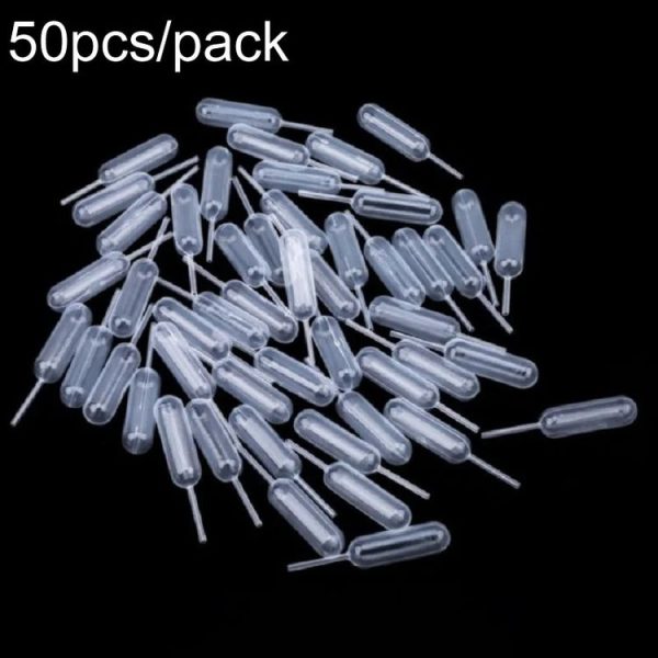 50pcs / Pack 4ml Jam Injection Baking Straw Disposable Plastic Dropper Jam Syringe, Model: Ordinary Dropper