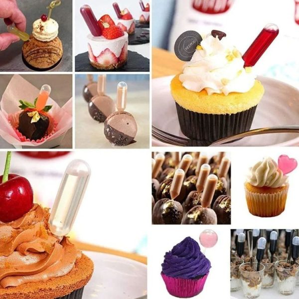 50pcs / Pack 4ml Jam Injection Baking Straw Disposable Plastic Dropper Jam Syringe, Model: Ordinary Dropper - Image 3