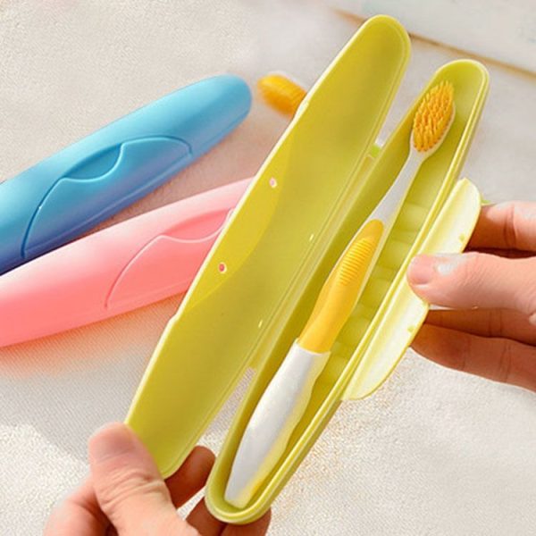 Travel Portable Wash Toothbrush Box Sealed Toothbrush Case With Lid And Lock (Rose Red) - Image 4