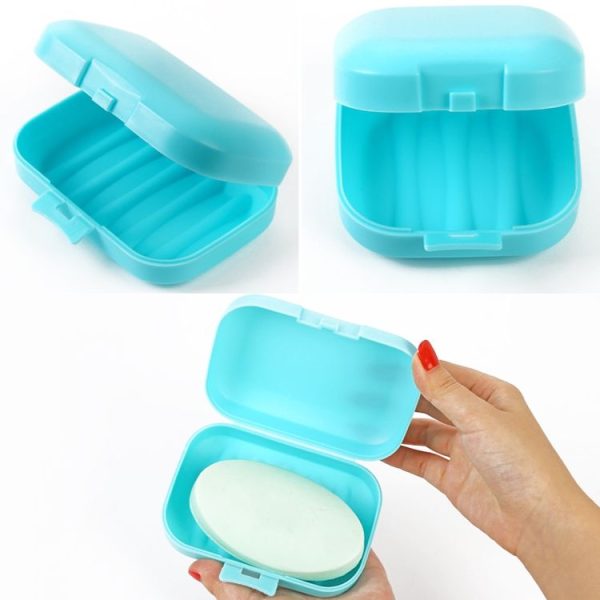 Large Traveling Portable Soap Box With Cover Sealing Soap Box, Color Random Delivery - Image 3