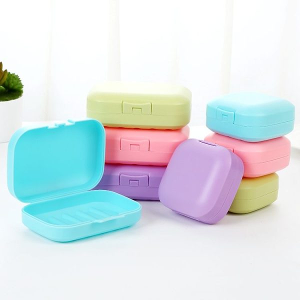 Large Traveling Portable Soap Box With Cover Sealing Soap Box, Color Random Delivery - Image 5