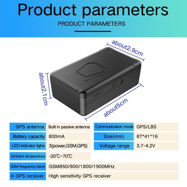 2G Car Motorcycle Waterproof GPS Tracking Locator (Box Packing) - Image 4