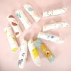 10pcs / Pack 25x25cm Double Layer High Density Print Gauze Handkerchief Toddler Drooling Towel (Mixed Color) - Image 2