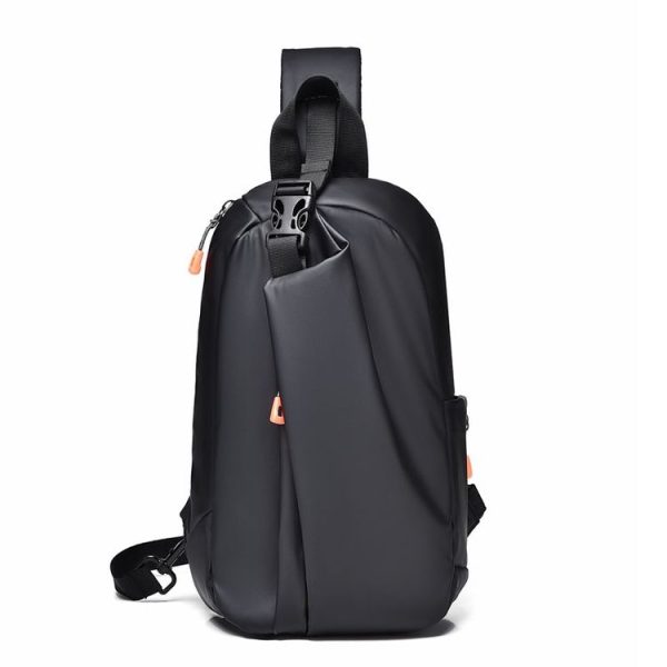 WEIXIER 6013 Casual Single-Shoulder Crossbody Packs Multifunctional Motorcycle Sports Chest Bag (Black)